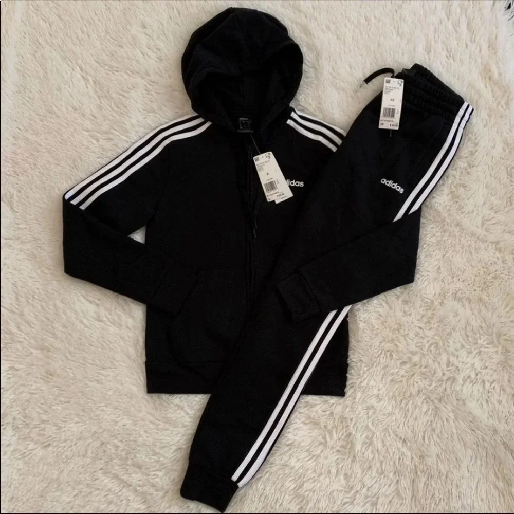 (NWT) Adidas Full-Zip Hoodie (S) Pants (XS) - Picture 5 of 9